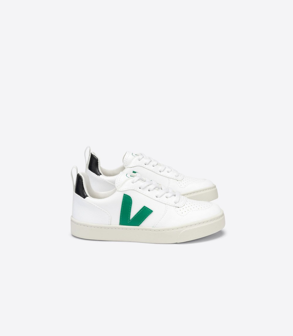 Veja Sneakers Barn - V-10 Lace Cwl - Vita - 875031-YOL